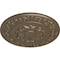 Ekena Millwork Sydney Ceiling Medallion (Fits Canopies up to 5 3/4"), Hand-Painted Warm Silver, 27 3/4"OD x 2"P CM27SYWSS - alternate 4